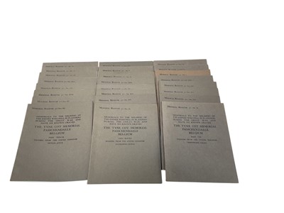 Lot 733 - First World War Memorial Register 30, The Register of the Tyne Cot Memorial Passchendaele, 23 alphabetical volumes and introduction booklet (24 booklets).