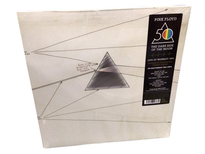 Lot 2274 - Pink Floyd Dark Side of the Moon, Live at Wembley 1974 (sealed) 180g vinyl, Pink Floyd Live at Knebworth 2LP cut at 45 rpm, Wilco Johnson & Roger Daltry Going Back Home & Megadeth Sympho...