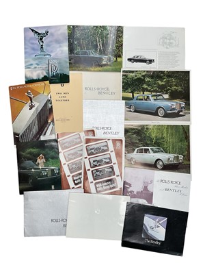 Lot 37 - Collection of 1960's Rolls-Royce and Bentley brochures