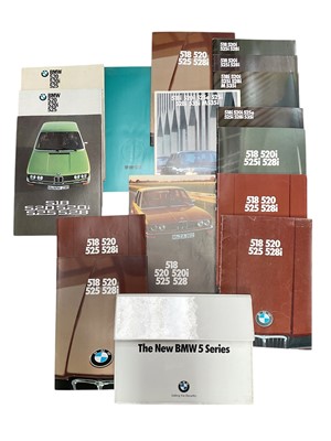 Lot 30 - Collection 1970's and 80's BMW sales brochures (17).