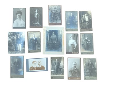 Lot 1511 - Bag German WWl photos & written ephemera incl. soldier in Pickelhaube