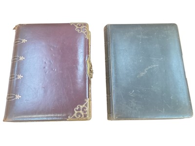 Lot 1513 - Victorian 1892 leather & brass bound presentation album of cabinet photos and CDVs given to the leader of Islington chapel together with another dated 1898