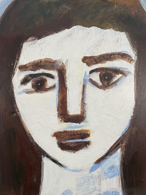Lot 62 - Peter McCarthy (contemporary) oil on canvas, head, signed, 65 x 61cm
