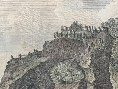 Lot 60 - 18th century hand coloured engraving - 'A Fortified town called Ahippah,.. Tolaga,.. New Zealand', pub. London, possibly 1785, by Alexander Hogg, 33cm x 22cm, in glazed frame
