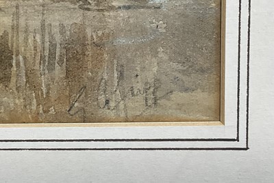 Lot 57 - George Arthur Fripp (1813-1896), watercolour, Fishing near Streatley, signed, 25cm x 35cm, in gilt frame