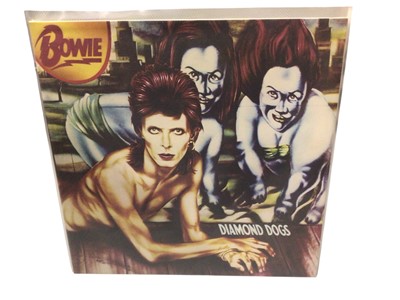 Lot 2290 - David Bowie LPs and 12" singles including Something in the Air, Paris 99, The Man Who Fell to Earth picture disc, Live at Nassau Coliseum '76 and Look at the Moon