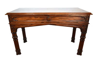 Lot 1445 - Regency Gothic mahogany serving table