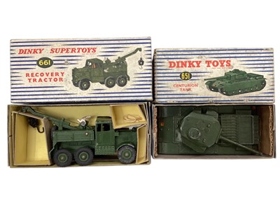 Lot 2719 - Dinky military diecast vehicles