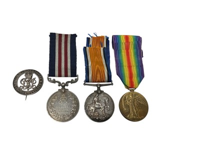 Lot 33 - First World War M.M. Gallantry group, comprising Military medal, named to 890054 GNR: S. A. CRAFT. A: 270 / BDE. R.F.A. - T.F., War and Victory medals, named to 502 A. BMBR. S. CRAFT. R.A.