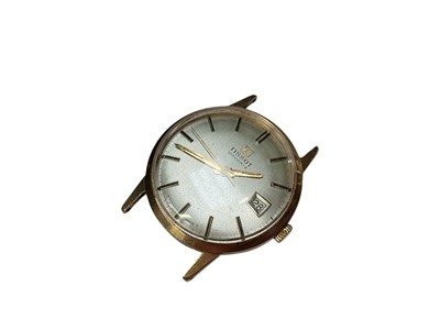 Lot 202 - 1960s Tissot Visodate 9ct gold cased wristwatch, (Birmingham 1965).