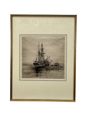 Lot 115 - Etchings, collection of ten works predominantly on a marine theme. Various artists