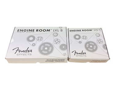 Lot 2318 - Fender Effects Engine room LVL 5 power supply plus Fender Effects Engine room LVL8 Power supply - both boxed and unused