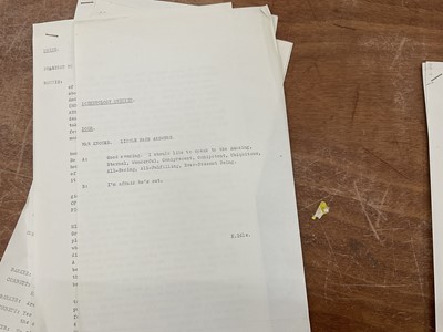 Lot 1442 - Eleven 1960s scripts for The Frost Report by Eric Idle, sketches starring Ronnie Barker, Ronnie Corbett, John Cleese, Josephine Tewson, Roy Kinnear. Provenance: Josephine Tewson Collectio...