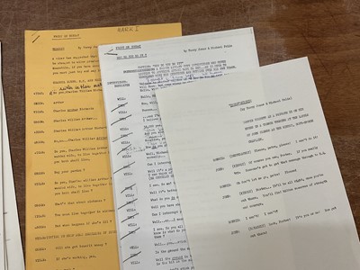 Lot 1443 - Fourteen 1960s sketches for The Frost Report by Terry Jones and Michael Palin, performed by Ronnie Barker, Ronnie Corbett, John Cleese and others. Provenance: Josephine Tewson Collection