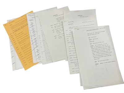 Lot 1444 - Group of five 1960s scripts for The Frost Report, written by members of Monty Python