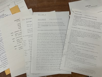 Lot 1444 - Group of five 1960s scripts for The Frost Report, written by members of Monty Python
