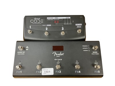 Lot 2322 - Fender GTX-7 Footswitch plus a Marshall Code programmable foot controller