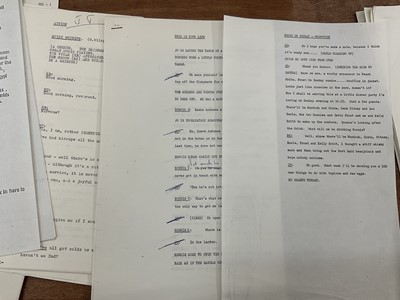 Lot 1445 - Collection of 25 original sketches from Frost on Sunday, authors unknown, the performers including Ronnie Barker, Ronnie Corbett, Josephine Tewson and others, some annotated