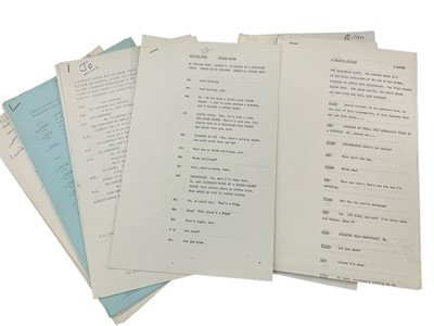 Lot 1446 - Ten original scripts for television written by Ronnie Barker, writing under his pseudonym Gerald Wiley, many with hand annotations