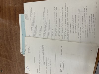 Lot 1446 - Ten original scripts for television written by Ronnie Barker, writing under his pseudonym Gerald Wiley, many with hand annotations