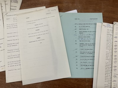 Lot 1449 - Collection of fourteen comedy sketches written by the team of David McKellar, David Nobbs and Peter Vincent, variously annotated. Provenance: Josephine Tewson Collection.