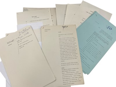 Lot 1451 - Collect of scripts for quick comedy skits for Frost on Sunday, and other sketches for Frost and Corbett Follies, writers including Eric Idle, Barry Cryer, David Nobbs, Bob Block, Dick Vosburgh e...