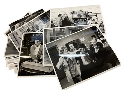 Lot 1454 - Photographs from The Frost Report and Frost on Sunday, subjects including The Two Ronnies, John Cleese, Michael Palin, Roy Kinnear, Danny La Rue, Hattie Jacques and others. Provenance: Josephine...