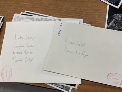 Lot 1454 - Photographs from The Frost Report and Frost on Sunday, subjects including The Two Ronnies, John Cleese, Michael Palin, Roy Kinnear, Danny La Rue, Hattie Jacques and others. Provenance: Josephine...