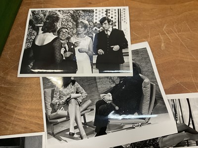 Lot 1454 - Photographs from The Frost Report and Frost on Sunday, subjects including The Two Ronnies, John Cleese, Michael Palin, Roy Kinnear, Danny La Rue, Hattie Jacques and others. Provenance: Josephine...