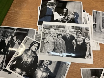 Lot 1454 - Photographs from The Frost Report and Frost on Sunday, subjects including The Two Ronnies, John Cleese, Michael Palin, Roy Kinnear, Danny La Rue, Hattie Jacques and others. Provenance: Josephine...