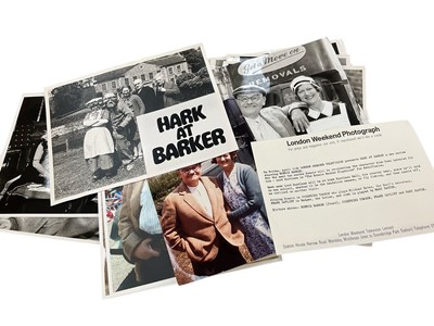 Lot 1455 - Photographs relating to Josephine Tewson and Ronnie Barker, including stills from Hark at Barker, Clarence, Corbett's Follies, Shelley, Coppers End. Provenance: Josephine Tewson collection