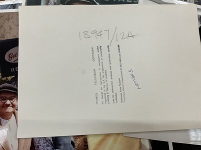 Lot 1455 - Photographs relating to Josephine Tewson and Ronnie Barker, including stills from Hark at Barker, Clarence, Corbett's Follies, Shelley, Coppers End. Provenance: Josephine Tewson collection