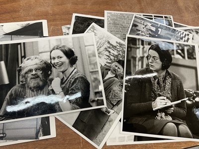 Lot 1455 - Photographs relating to Josephine Tewson and Ronnie Barker, including stills from Hark at Barker, Clarence, Corbett's Follies, Shelley, Coppers End. Provenance: Josephine Tewson collection