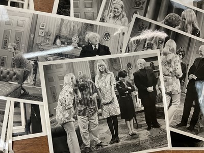 Lot 1455 - Photographs relating to Josephine Tewson and Ronnie Barker, including stills from Hark at Barker, Clarence, Corbett's Follies, Shelley, Coppers End. Provenance: Josephine Tewson collection