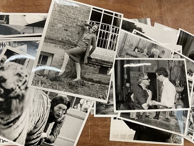 Lot 1455 - Photographs relating to Josephine Tewson and Ronnie Barker, including stills from Hark at Barker, Clarence, Corbett's Follies, Shelley, Coppers End. Provenance: Josephine Tewson collection
