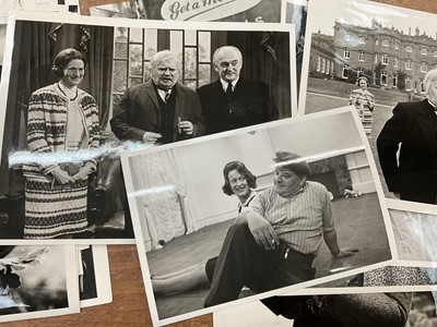 Lot 1455 - Photographs relating to Josephine Tewson and Ronnie Barker, including stills from Hark at Barker, Clarence, Corbett's Follies, Shelley, Coppers End. Provenance: Josephine Tewson collection