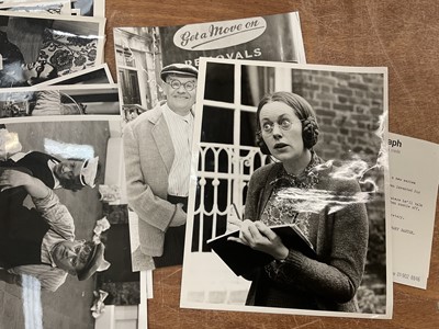Lot 1455 - Photographs relating to Josephine Tewson and Ronnie Barker, including stills from Hark at Barker, Clarence, Corbett's Follies, Shelley, Coppers End. Provenance: Josephine Tewson collection