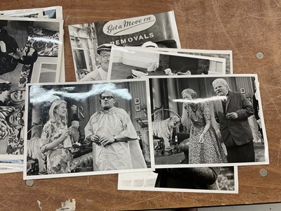 Lot 1455 - Photographs relating to Josephine Tewson and Ronnie Barker, including stills from Hark at Barker, Clarence, Corbett's Follies, Shelley, Coppers End. Provenance: Josephine Tewson collection