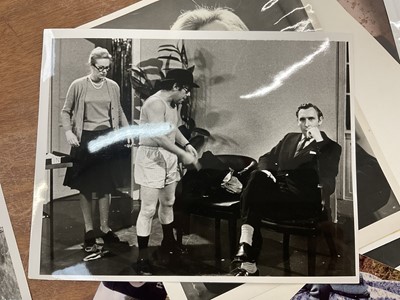 Lot 1455 - Photographs relating to Josephine Tewson and Ronnie Barker, including stills from Hark at Barker, Clarence, Corbett's Follies, Shelley, Coppers End. Provenance: Josephine Tewson collection