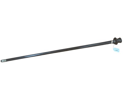 Lot 2567 - 1920s gentlemen’s “Gamblers” walking stick, with Ebony shaft and knop, fashioned as a Top Hat with silver collar, hallmarked Birmingham 1923, the dice shaker top unscrewing to reveal a velvet li...