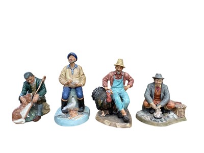 Lot 1236 - Four Royal Doulton figures - The Master HN2325, The Seafarer HN2455, Thanksgiving HN2446 and Bon Appetit HN2444