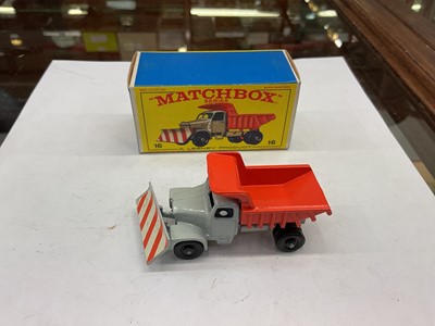 Lot 2022 - Matchbox Series 1-75 including Dodge Dumper Truck No.48 (x2), TV Service Van No.62, Taxi-Cab No.20, Ford Pick Up No.6, Mercedes Benz Benz Ambulance No.3, Studebaker Station Wagon No.42, Police C...