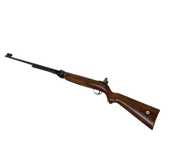 Lot 924 - Webley Mark 3 .177 under lever action air rifle numbered A3758, stock inset with Webley badge and Parker Hale foresight.
