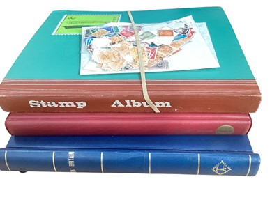 Lot 1505 - Stamps G.B. selection in albums to include QV Mint ½d bantam plates (x2), 1887 Jubilee to 10d mint, surface printed, lilac & green set, 1d plates etc, commemorative issues (3 albums)
