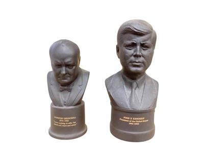 Lot 1250 - Two Wedgwood limited edition busts - Winston Churchill no. 688 and John F Kennedy no. 644