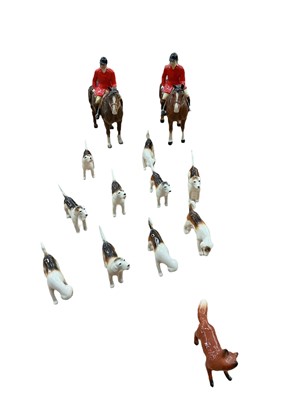 Lot 1253 - Beswick hunting group