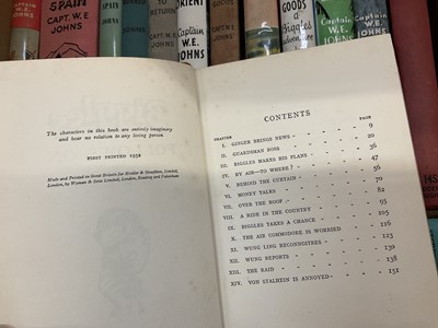 Lot 1613 - Collection of Biggles books
