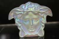 Lot 2180 - Rosenthal Versace iridescent glass paperweight...