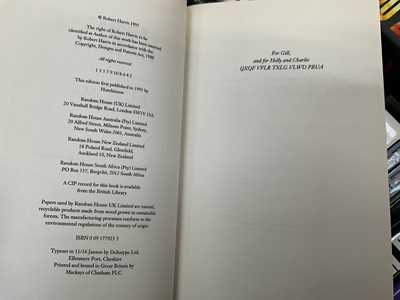 Lot 1617 - Collection of signed modern hardbacks