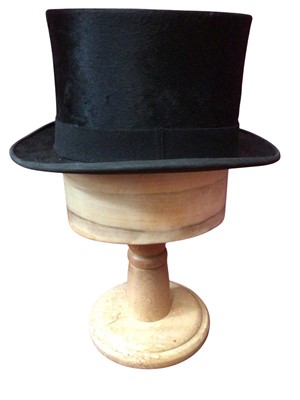 Lot 2141 - Silk top hat by G A Dunn & Co Ltd Strand London. In original box.